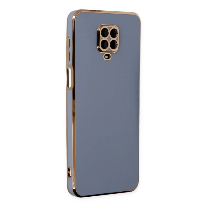 HarmonyAura  Xiaomi Redmi Note 9 Pro Kılıf Volet Silikon - Mavi