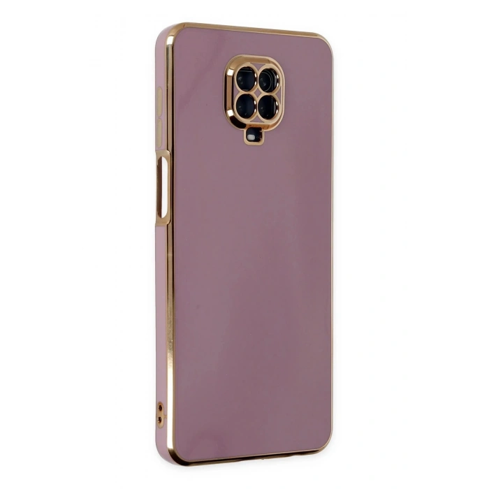 HarmonyAura  Xiaomi Redmi Note 9 Pro Kılıf Volet Silikon - Mor