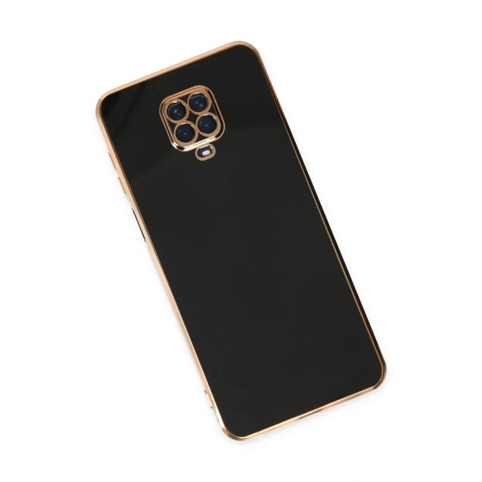 HarmonyAura  Xiaomi Redmi Note 9 Pro Kılıf Volet Silikon - Siyah