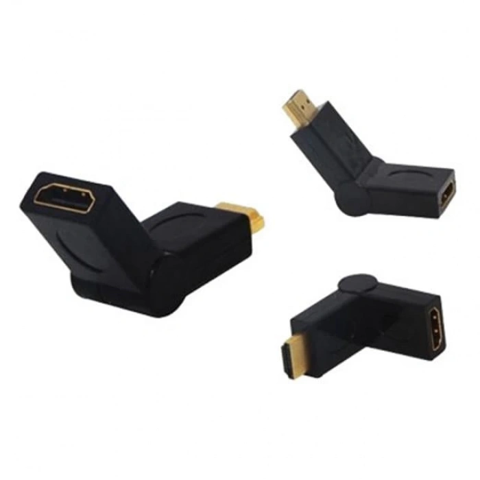 HDMI Erkek Dişi L Tip Ara Oynar Başlık