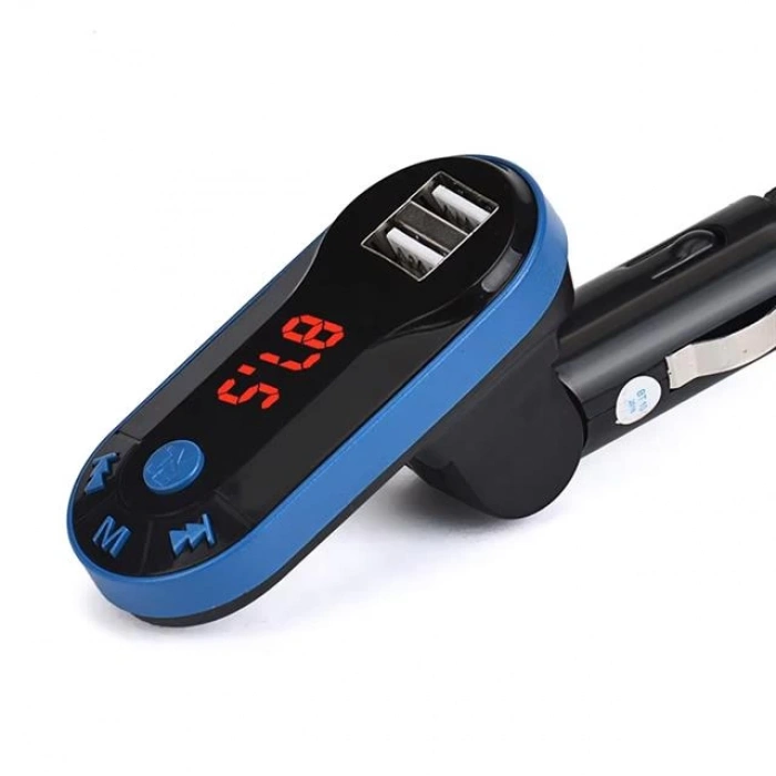 Hello HL-19683 FM Modulatör Çift USB/SD/MP3 12-24 Volt Bluetooth Hafızasız Fm Transmitter