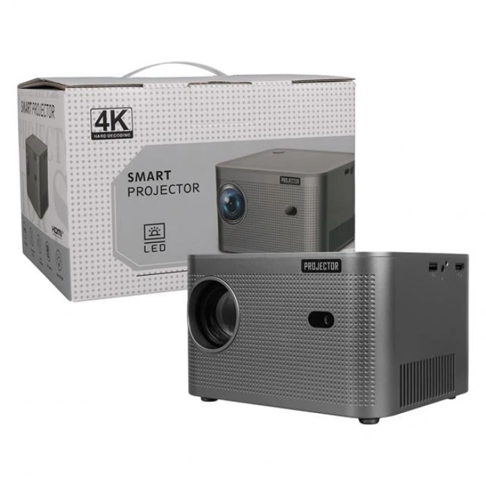 Hello HY350 Sesli Komutlu Android 11 Akıllı LED Projeksiyon FHD Kablosuz Görüntü Aktarım Destekli Ev Sinema Sistemi