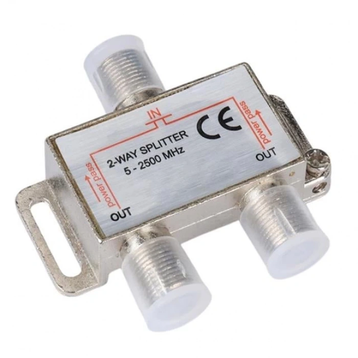 Herz HZ-2W 1/2 Anten Splitter 5-2500 Mhz Powerpass