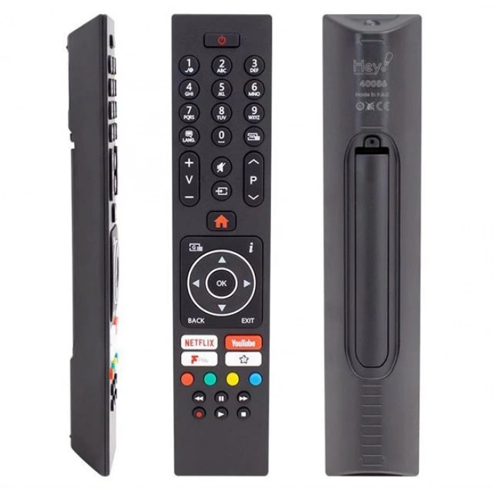 Hey Vestel Netflix Youtube Play Tuşlu Yazısız Lcd Led TV Kumanda