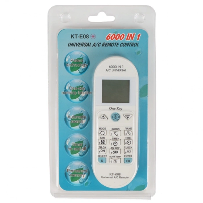 Huayu K-E08 6000in1 Universal A/C Akıllı Klima Kumanda