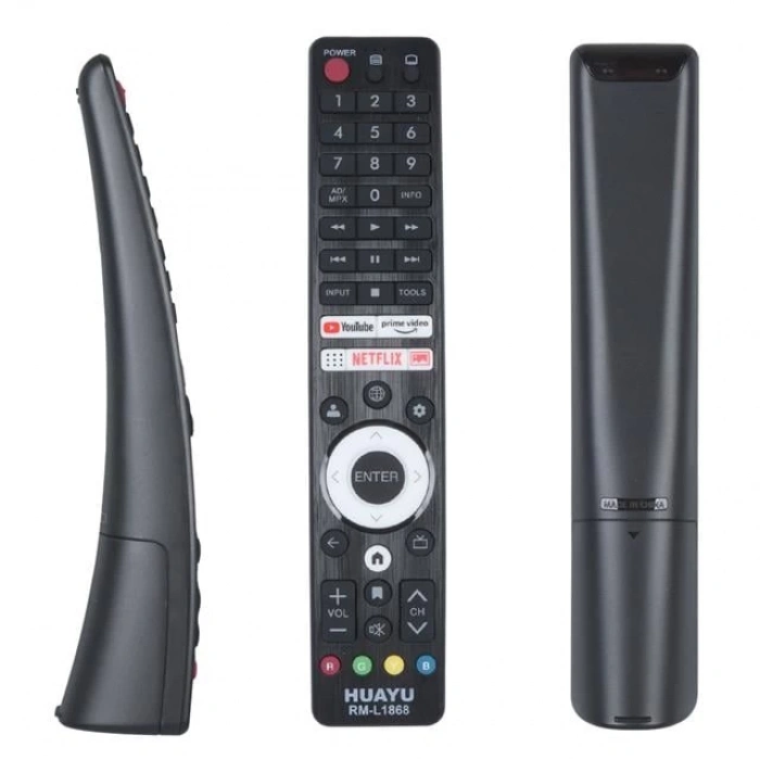 Huayu RM-L1868 Üniversal Sharp Netflix - Youtube - Prime Video Tuşlu LCD-LED TV Kumanda
