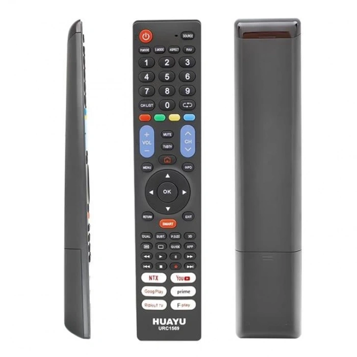 Huayu URC1569 Netflix-YouTube-Prime Video-Google Play Tuşlu 7in1 Universal Lcd Led Tv Kumandası