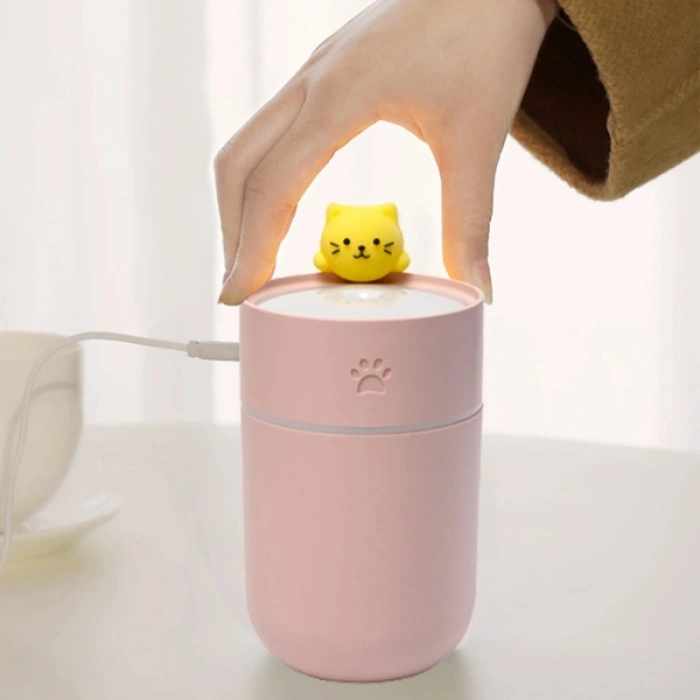 Isınan Kedi Mini USB Sessiz Hava Nemlendiricisi