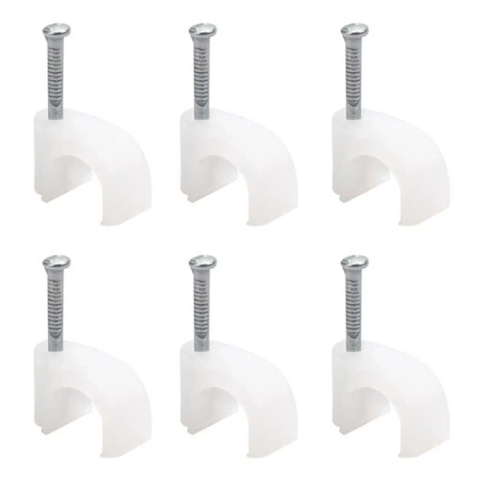 Kroşe 1 Numara Çelik Çivili 4 Mm (Kordon Kabloları İçin) 100lü Poşet Powermaster