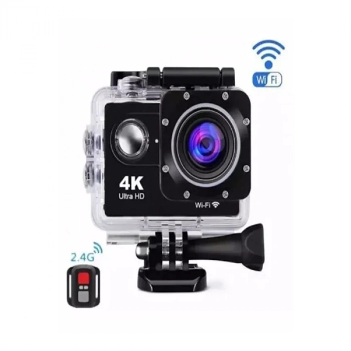 Kumandalı 4K Wi-Fi Aksiyon Kamerası
