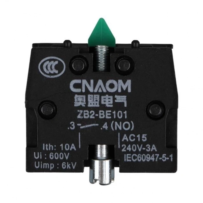 Lay5-Be102 22 Mm Kontak Blok No Kırmızı