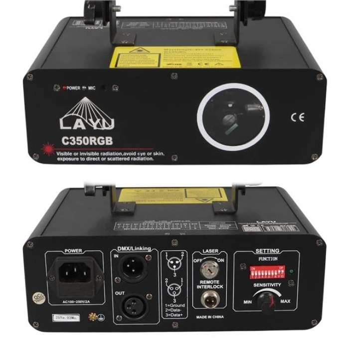 Layu C350RGB 3 Renk RGB Full Color Beam Efekt Lazeri