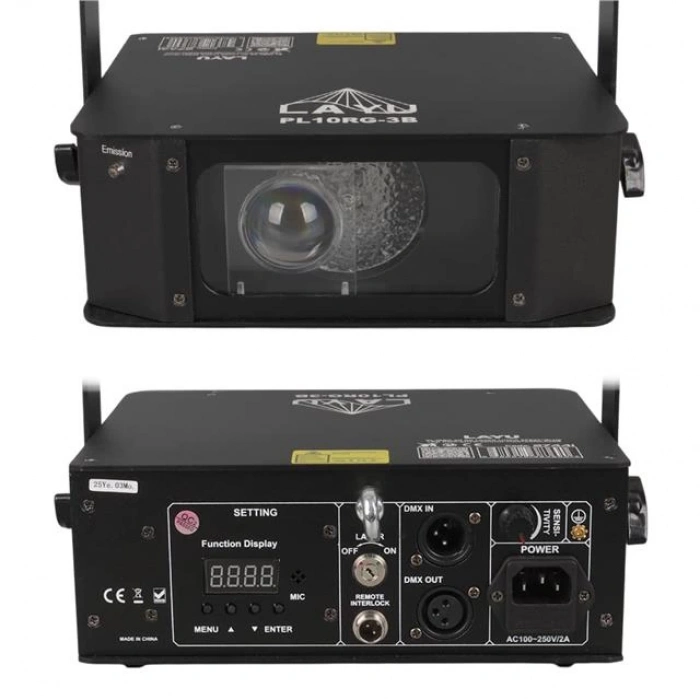 Layu PL-10RG-3B RG Lazer Lumia Efekti ve Mavi LED Wash Işık Sistemi