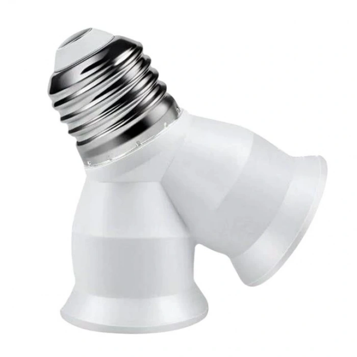 Ledx DY-101 E27 Duy Çoğaltıcı (Tek Duydan Çift E27 Lamba Bağlantısı)