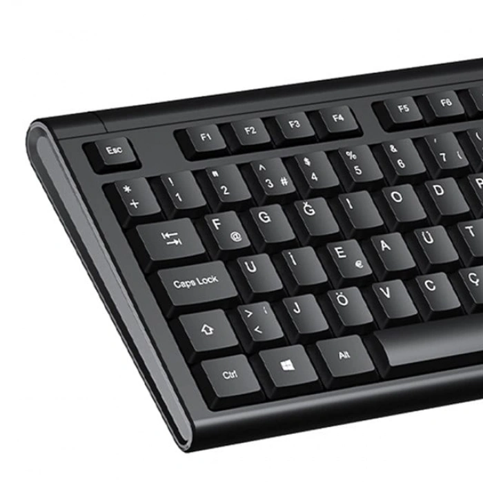 Lenovo Lecoo KB101 USB Kablolu Siyah Türkçe F Klavye