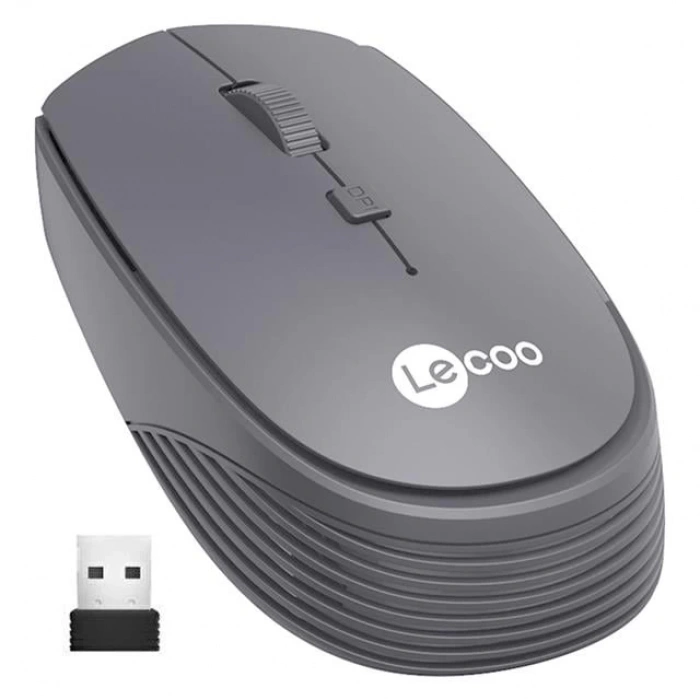 Lenovo Lecoo WS202 2.4GHz Kablosuz 1200DPI Gri Optik Mouse 4 Tuşlu