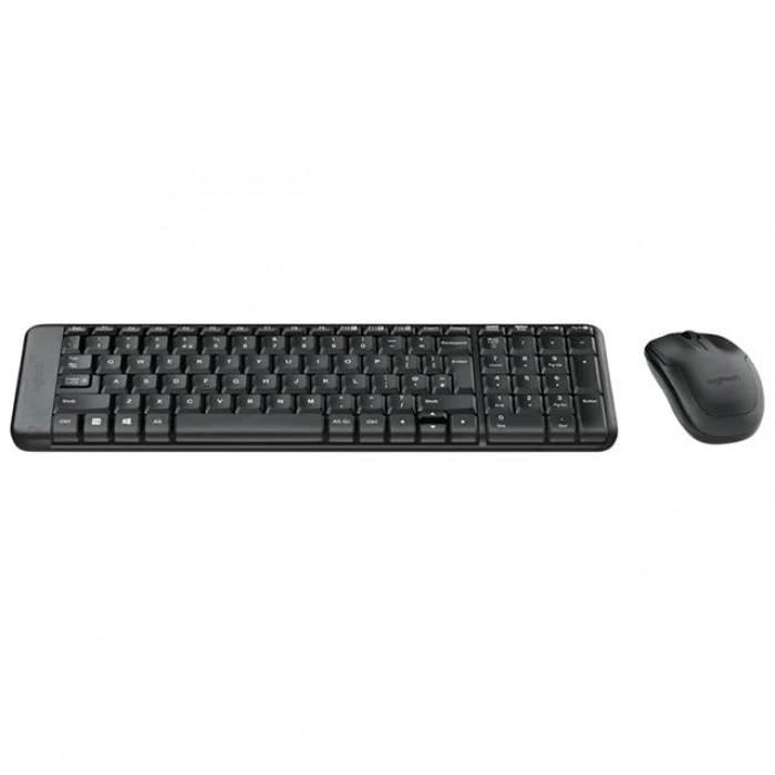 Logitech MK220 Q Tr Siyah Kablosuz Klavye Mouse Set