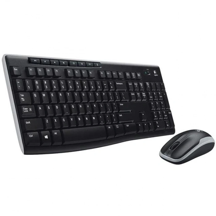 Logitech MK270 Kablosuz Klavye Set Mm Q Tr Siyah