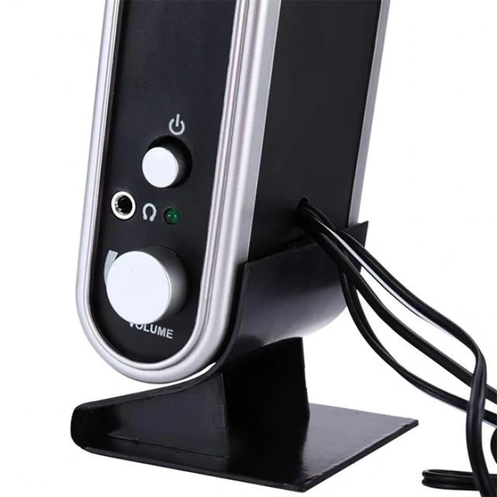 MagicVoice HY-218 1+1 USB İnce Tasarım Siyah Hoparlör - Speaker