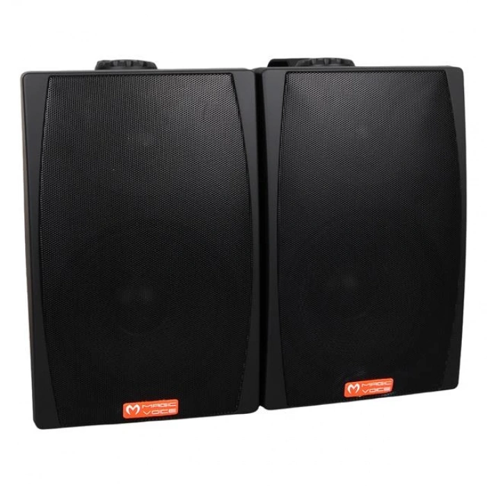 MagicVoice MV-03 16 CM 60 Watt Komütatörlü Hat Trafolu Siyah Sütun Hoparlör (2li Takım)