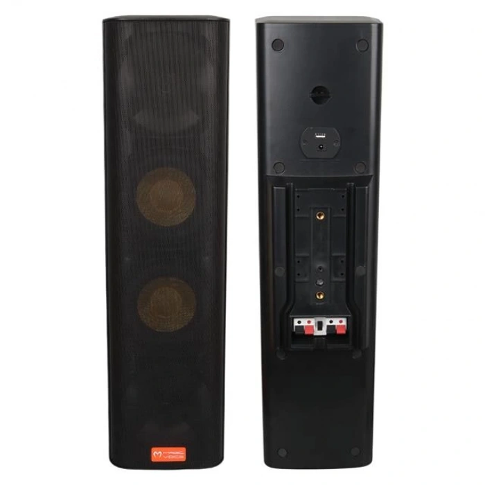 MagicVoice MV-28 2x13 CM 40 Watt Komütatörlü Hat Trafolu Siyah Dikey Sütun Hoparlör (Tekli Paket)