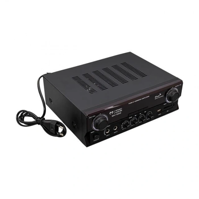 Magicvoice MV-500 100 Watt Usb-SD-Bluetooth 2 Bölgeli Hat Trafolu Ses Mixer