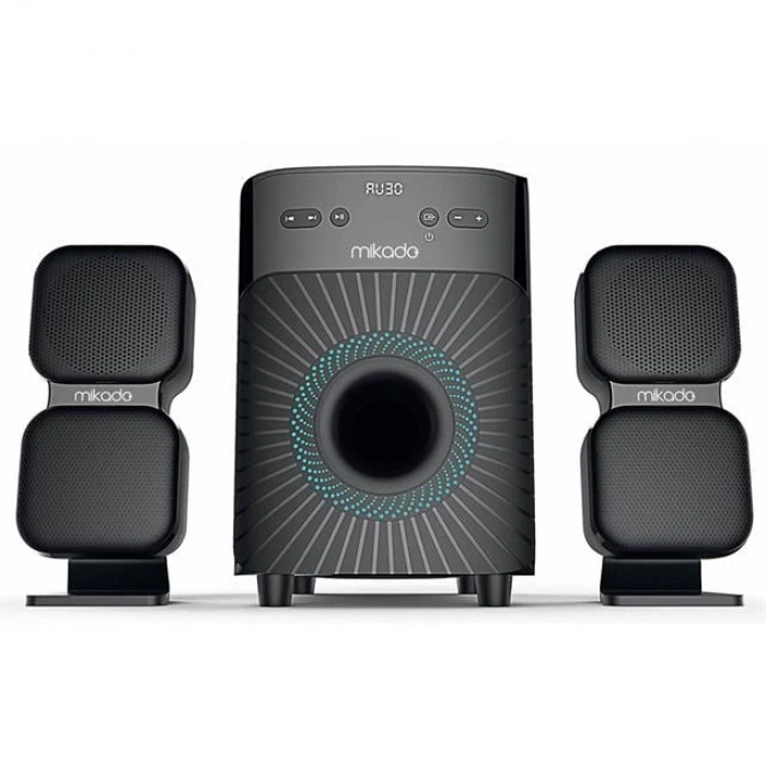 Mikado MD-360BT 2+1 38W BT/AUX/USB/FM/LED Ekran Multimedia Speaker Ev Sinema Sistemi
