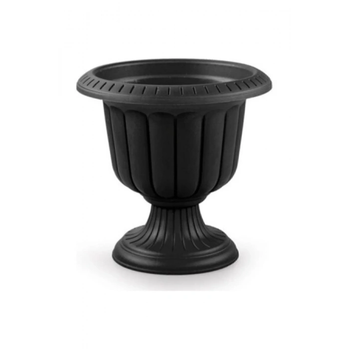 Nergis Ayaklı Saksı 48 Cm Antrasit 2 No 3 Lt. Royaleks-n002