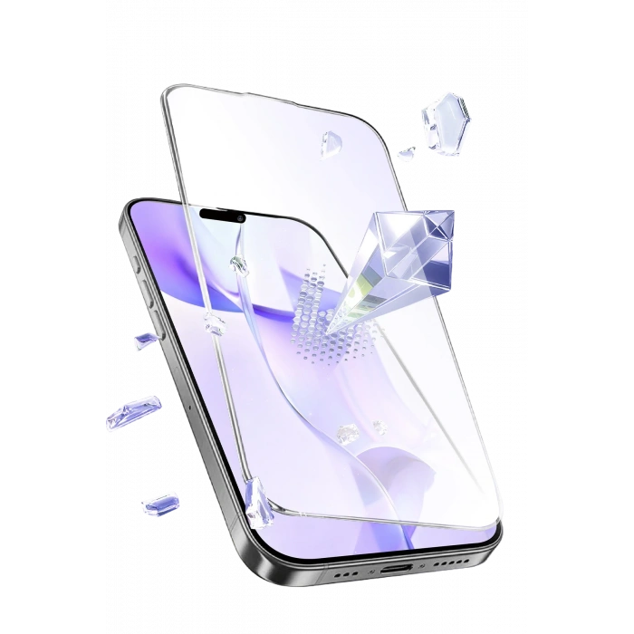 Newface Apple iPhone 12 Bilvis 5in1 3D Magic Cam Ekran Koruyucu - Siyah