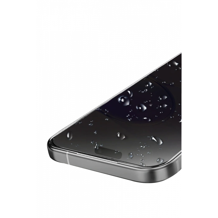 Newface Apple iPhone 13 Pro Max Bilvis 5in1 5D Magic Hayalet Cam Ekran Koruyucu - Siyah