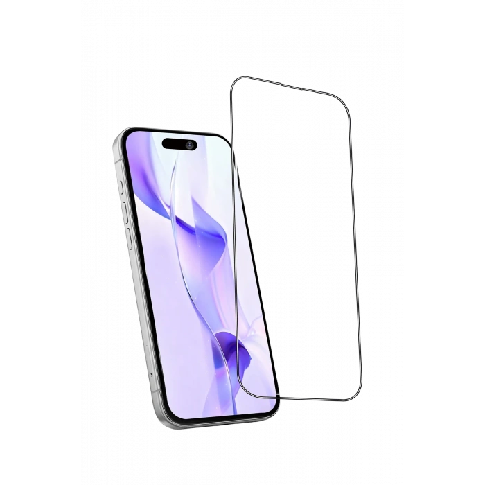 Newface Apple iPhone 15 Pro Bilvis 5in1 3D Magic Cam Ekran Koruyucu - Siyah