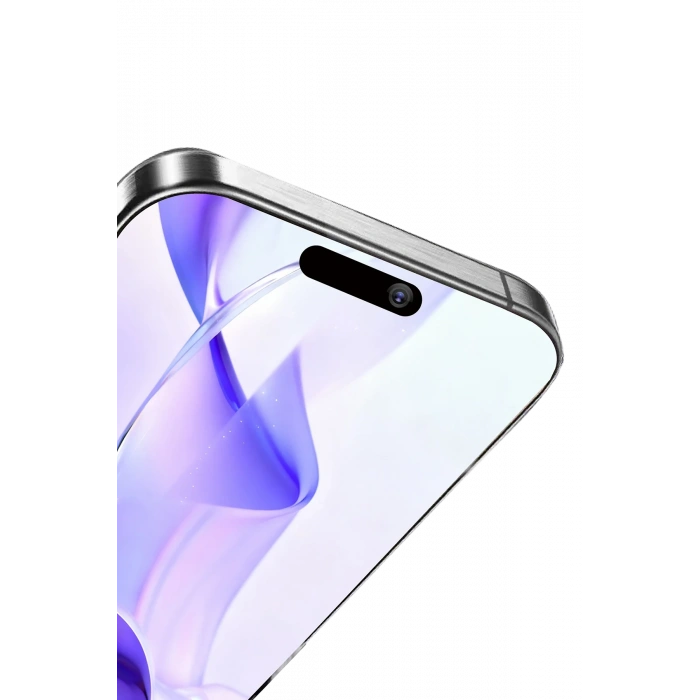 Newface Apple iPhone 15 Pro Bilvis 5in1 3D Magic Cam Ekran Koruyucu - Siyah