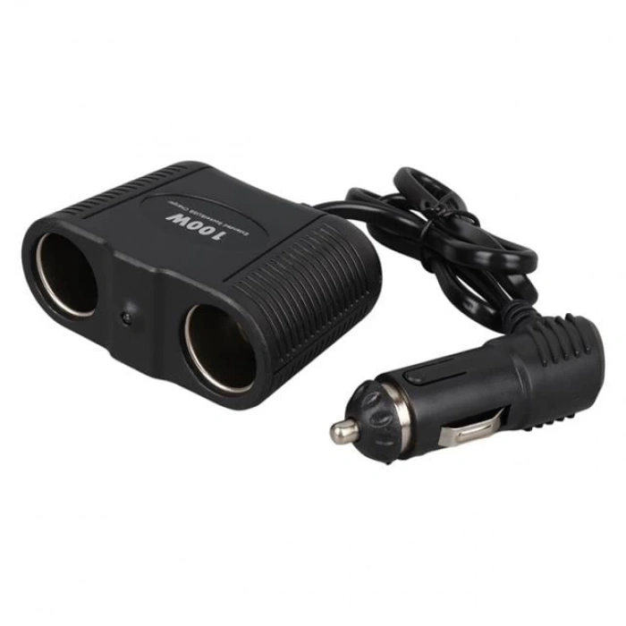 Olesson 1642 12-24V 100W 70cm Kablolu 2li Araç Çakmak Çoklayıcı