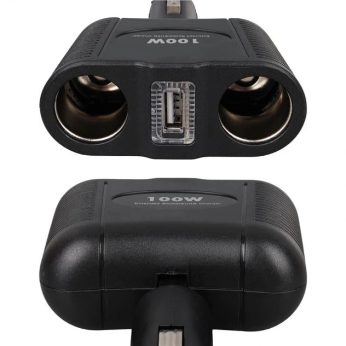 Olesson 1646 12-24V Tek USB Girişli 100W Çiftli Araç Çakmak Çoklayıcı