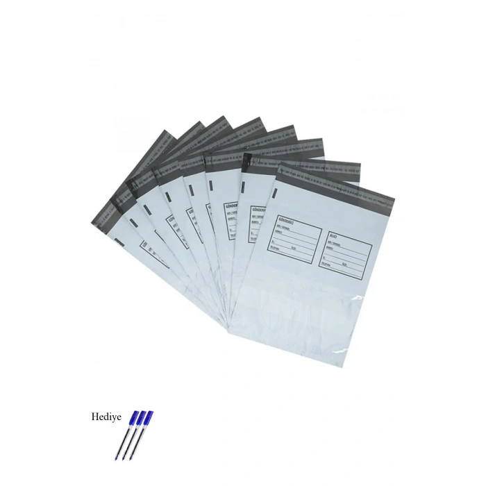 Orta Boy Cepli Kargo Poşeti 30x37+5 Cm - 200 Adet (40+40=80 Mikron)