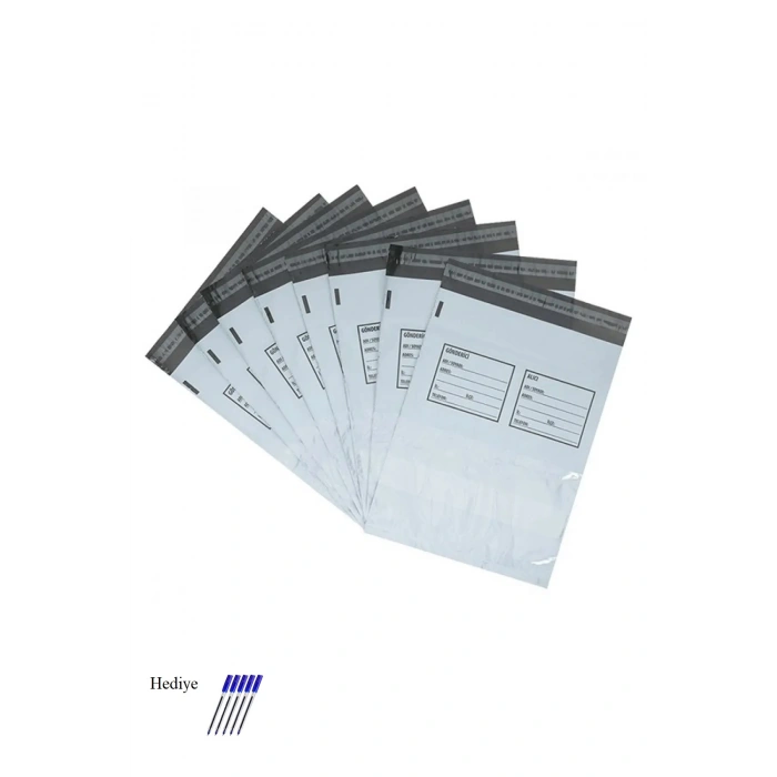Orta Boy Cepli Kargo Poşeti 30x37+5 Cm - 300 Adet (40+40=80 Mikron)