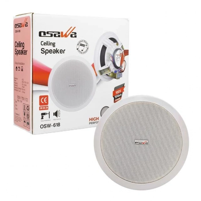 Osawa OSW-618 16 Cm Alçıpan Hoparlör Trafolu