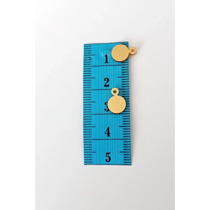 Oya Abiye Bileklik Kolye Pleksi Metalik Plastik Pul Altın Renk 8 Gram 75 Adet - Bnc493