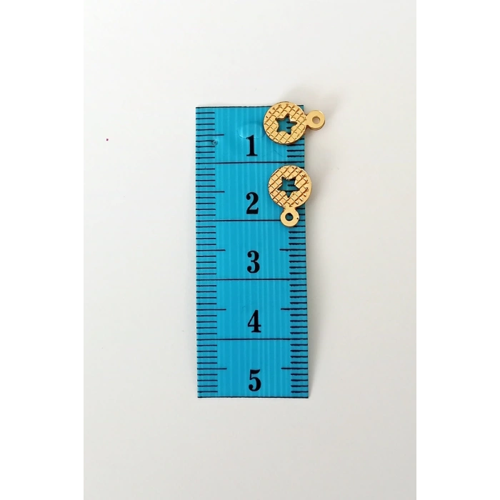 Oya Abiye Bileklik Kolye Pleksi Metalik Plastik Pul Altın Renk 8 Gram 90 Adet - Bnc477