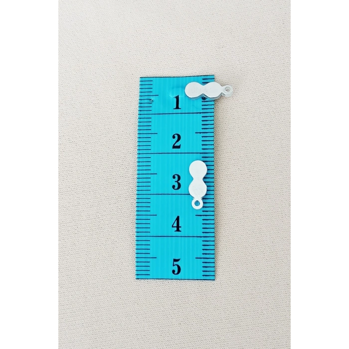 Oya Abiye Bileklik Kolye Pleksi Metalik Plastik Pul Gümüş Renk 24 Gram 300 Adet - Bnc568