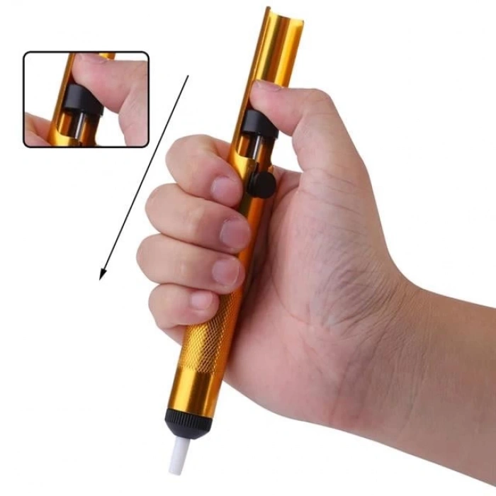 Pinsun PS-807A Alüminyum Metal Yüksek Emişli Lehim Temizleme Pompası (192Mm)