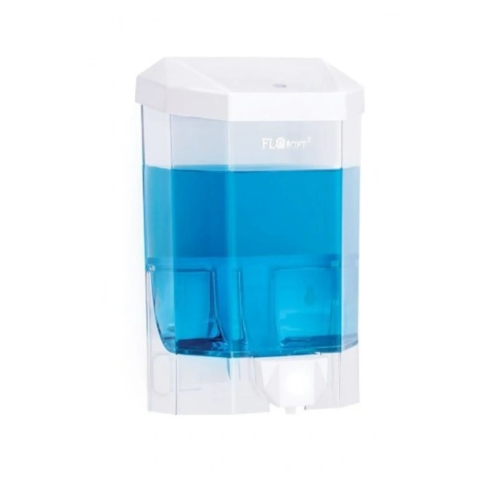 Plastik Büyük Şeffaf Sıvı Sabunluk 1000 Ml. Royaleks-f086