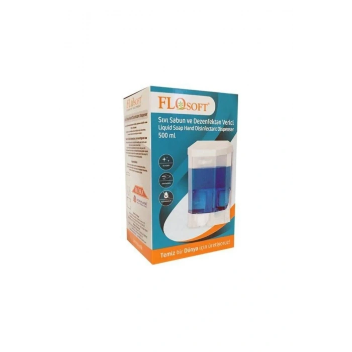 Plastik Büyük Şeffaf Sıvı Sabunluk 1000 Ml. Royaleks-f086