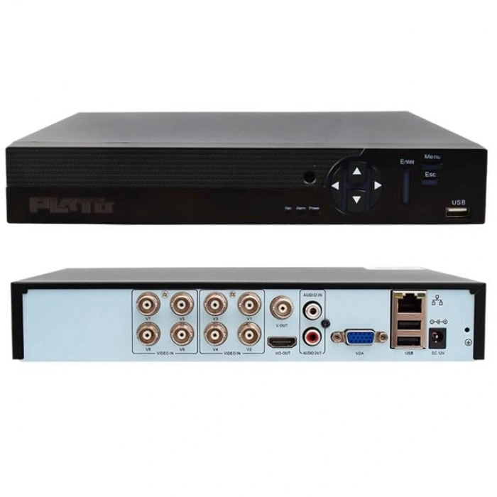 Plato PL-21064 6 in 1 8 Kanal 1080n DVR Kayıt Cihazı (5 MP Destekli) (H265)