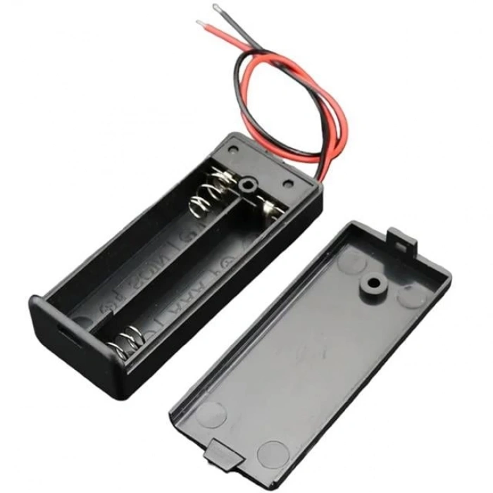 Powermaster  2li AA Kapaklı Switchli Pil Yuvası (IC-233C