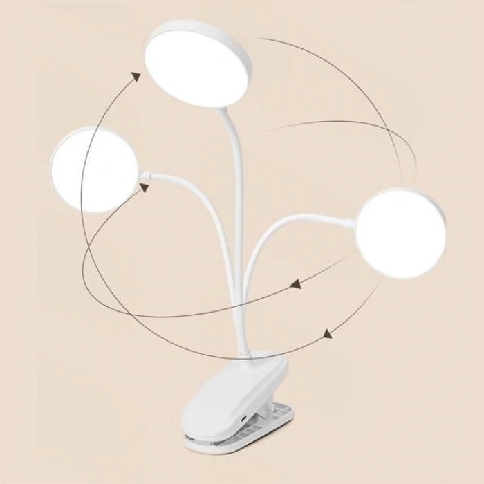 Powermaster BL-1213 USBli Dokunmatik Düğmeli Üç Modlu Beyaz Işık Masa Lambası