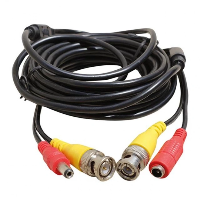 Powermaster Bnc-Bnc Kablo+Power Kablo Dişi-Erkek Jacklı 15 Metre