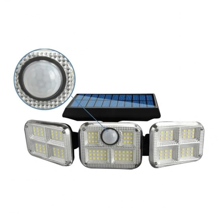Powermaster FL-1727 Sensörlü 120 Ledli Solar Lamba