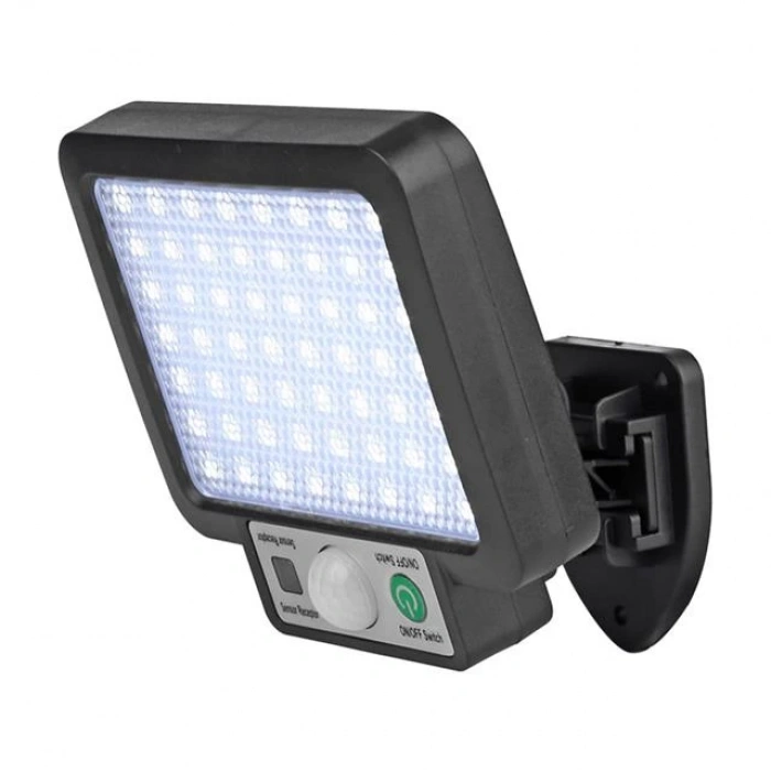 Powermaster JX-F56 Solar Panelli Hareket Sensörlü Üç Modlu Duvar Lambası