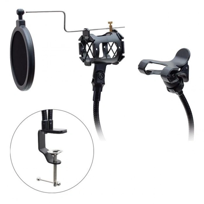 Powermaster KG-24 Bir Telefon Bir Mikrofon Tutacağı